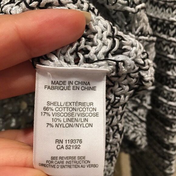 Helmut Lang Gray Luminous cord v neck sweater Sm - Picture 8 of 11